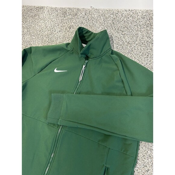 Nike Swoosh Full Zip Womens Football Jacket  CI6432-341 Size L Green - Picture 1 of 7